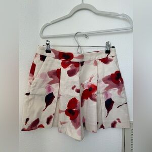 Zara Floral Pleated Skirt